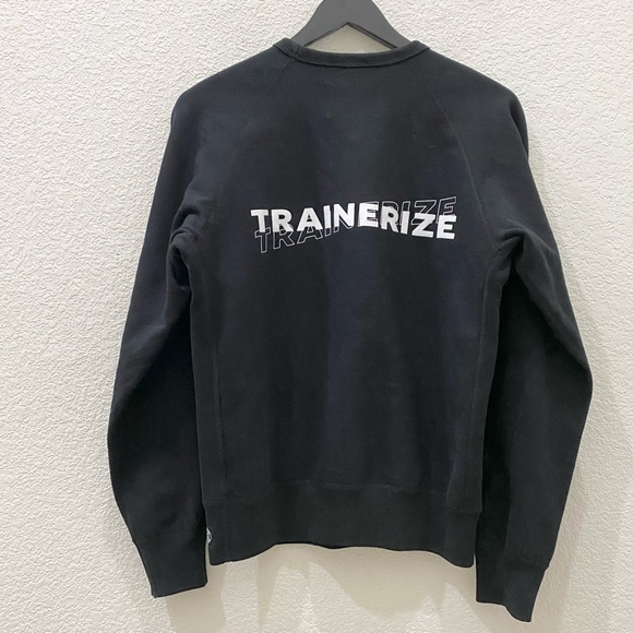 REIGNING CHAMP Trainerize Classic Crewneck Black Sweathirt Men’s Size M - Picture 2 of 8